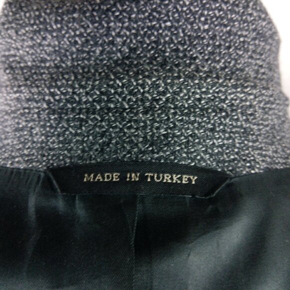 Joseph & Feiss 45R Lambswool 2 Button Gray Multicolor Textured Blazer Sport Coat - Picture 11 of 12